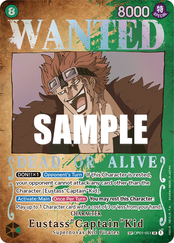 Eustass"Captain"Kid (Wanted Poster) (OP01-051) (Parallel / Alternate Art)