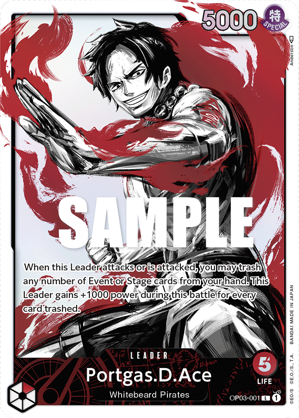 Portgas.D.Ace (OP03-001) (Alternate Art)