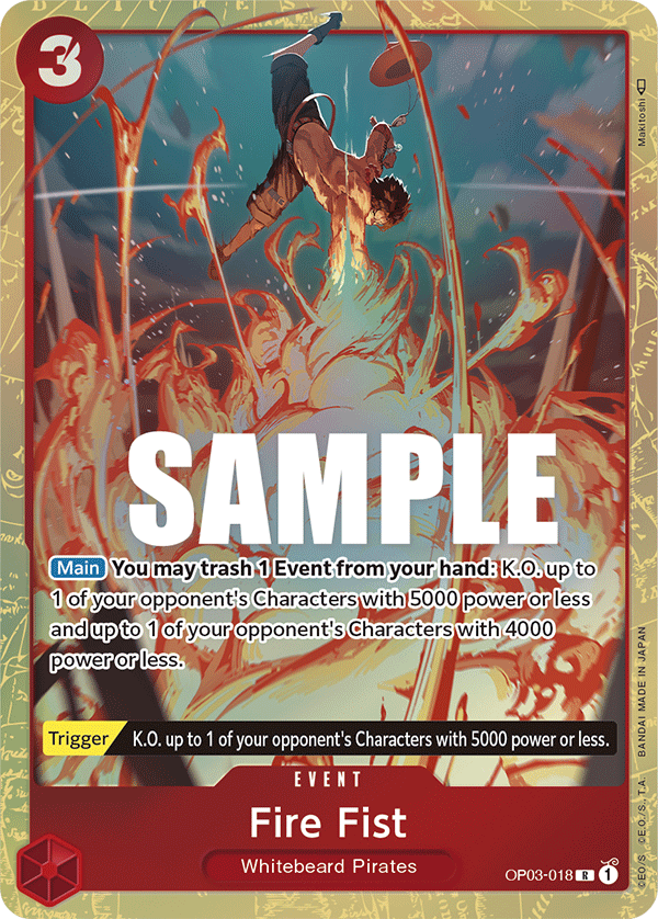 Fire Fist (OP03-018) (Alternate Art)