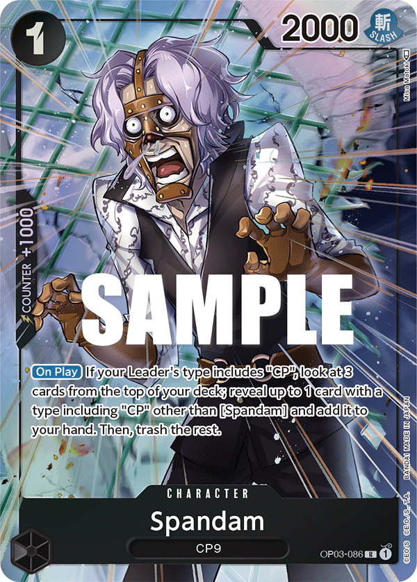 Spandam (OP03-086) (Alternate Art)