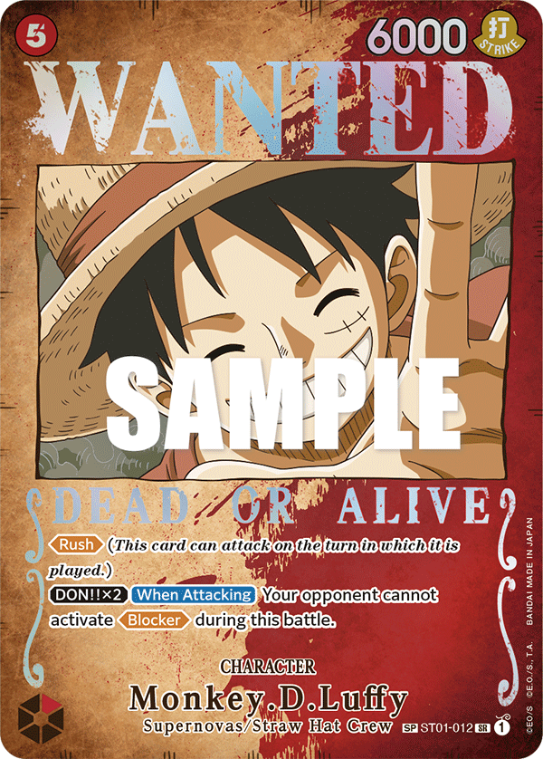 Monkey.D.Luffy (Wanted Poster) (ST01-012) (Parallel / Alternate Art)