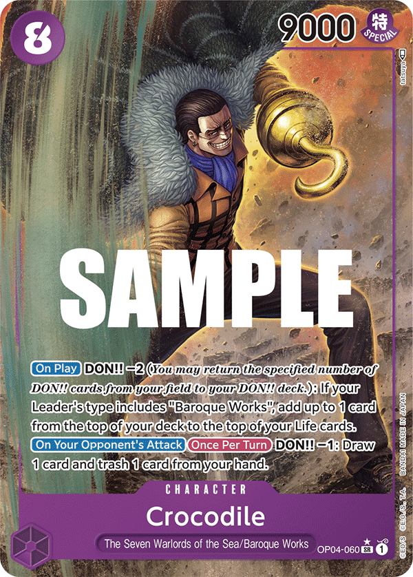 Crocodile (OP04-060) (Alternate Art)