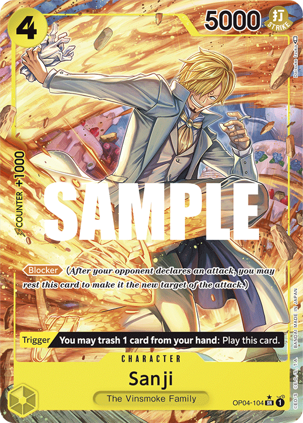 Sanji (OP04-104) (Alternate Art)