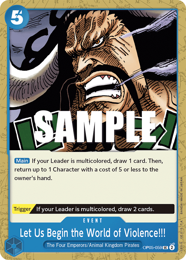 Let Us Begin the World of Violence!! (OP05-059)