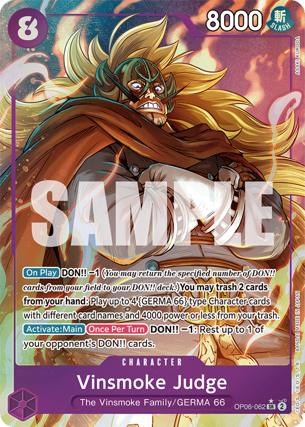 Vinsmoke Judge (OP06-062) (Alternate Art)