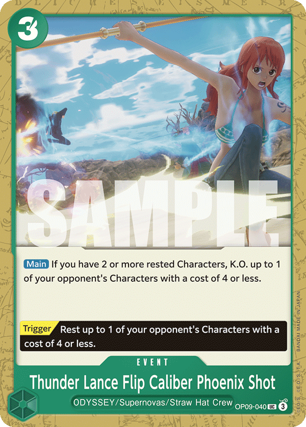 Thunder Lance Flip Caliber Phoenix Shot (OP09-040)