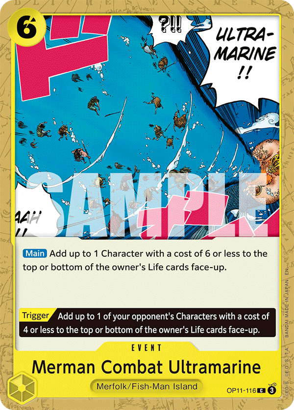 Merman Combat Ultramarine (OP11-116)