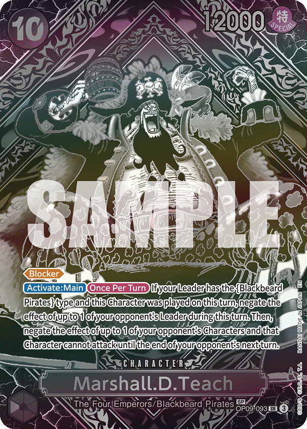 Marshall.D.Teach (Gold) (OP09-093) (Special Card)