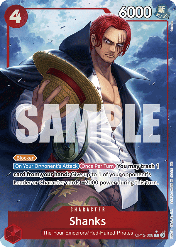 Shanks (OP12-008) (Alternate Art)