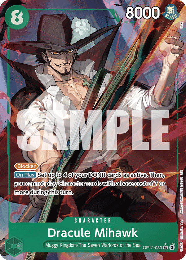 Dracule Mihawk (OP12-030) (Alternate Art)