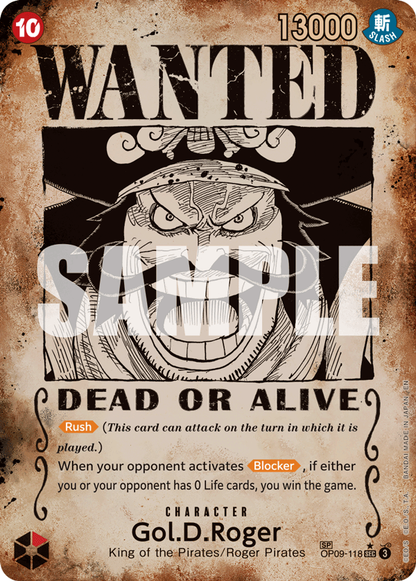 Gol.D.Roger (Wanted Poster) (OP09-118) (Special Card)