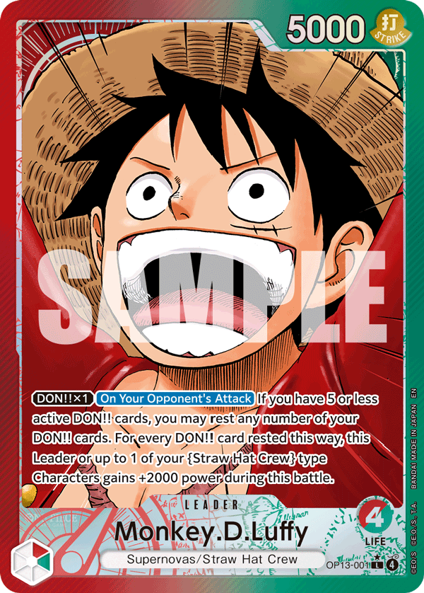Monkey.D.Luffy (OP13-001) (Alternate Art)