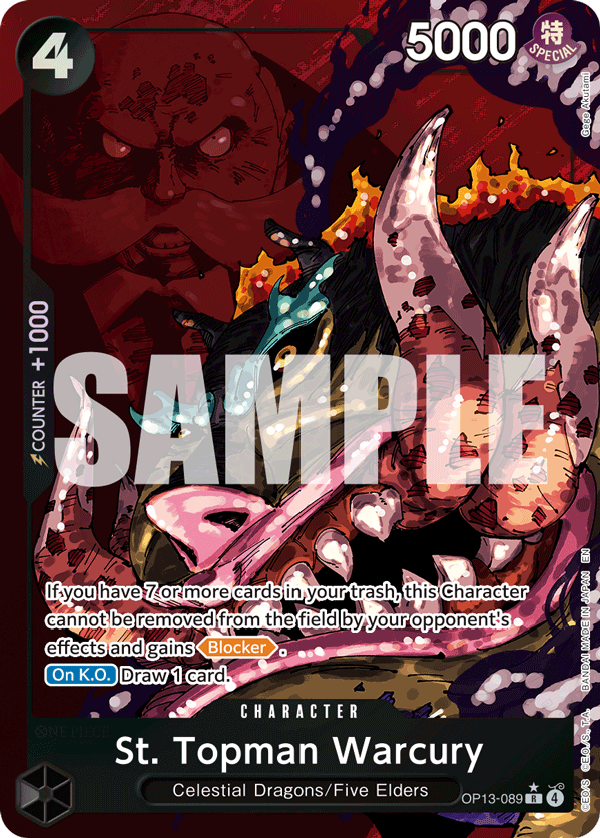 St. Topman Warcury (OP13-089) (Alternate Art)