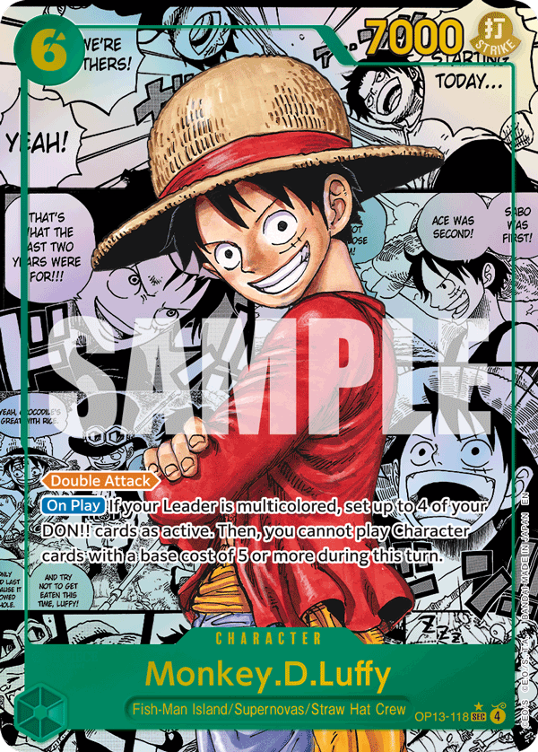 Monkey.D.Luffy (Super Alternate Art) (OP13-118) (Parallel / Alternate Art)
