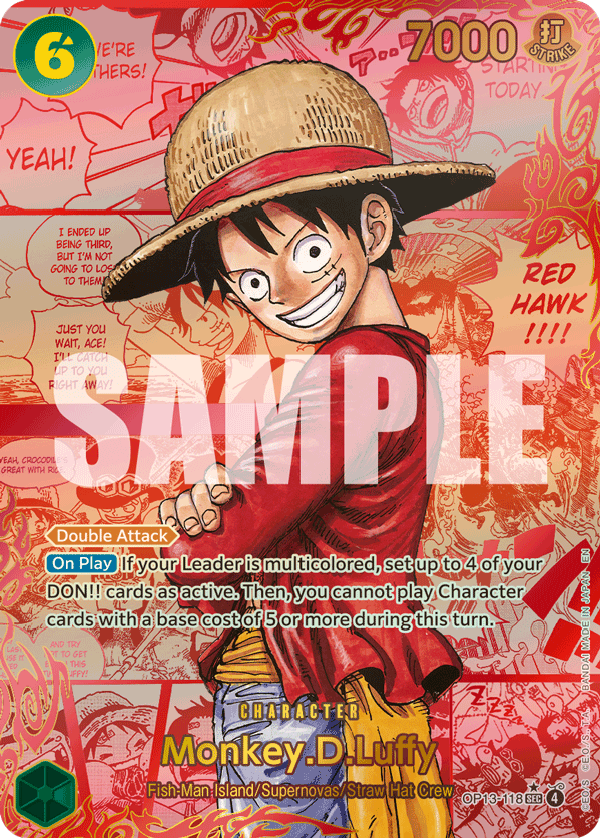Monkey.D.Luffy (Red Super Alternate Art) (OP13-118) (Parallel / Alternate Art)