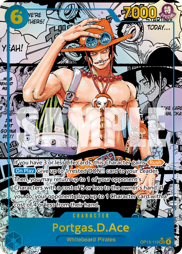 Portgas.D.Ace (Super Alternate Art) (OP13-119) (Parallel / Alternate Art)
