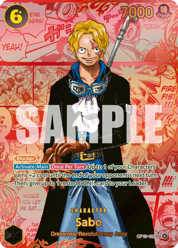 Sabo (Red Super Alternate Art) (OP13-120) (Parallel / Alternate Art)