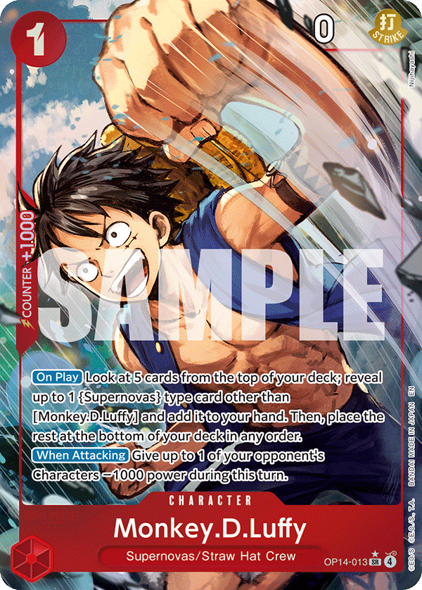 Monkey.D.Luffy (OP14-013) (Alternate Art)