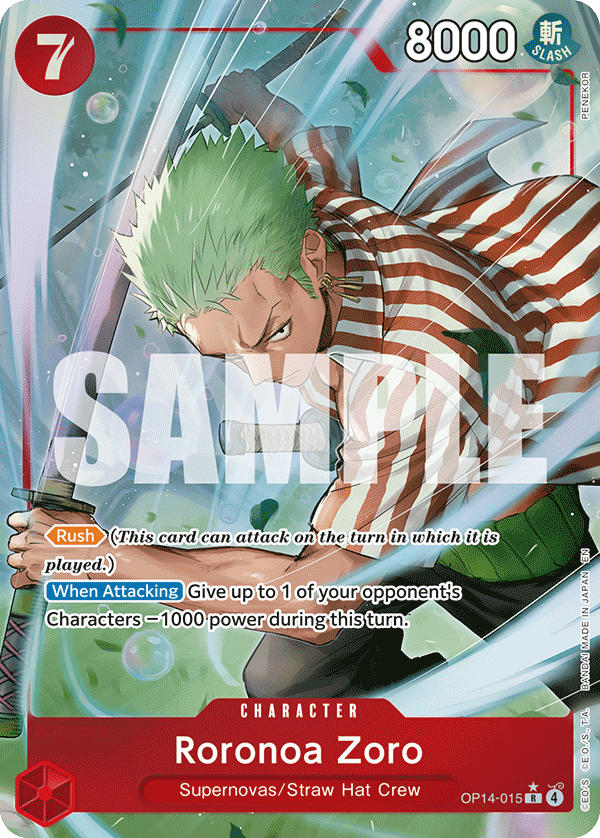 Roronoa Zoro (OP14-015) (Alternate Art)