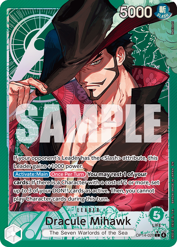 Dracule Mihawk (OP14-020) (Alternate Art)