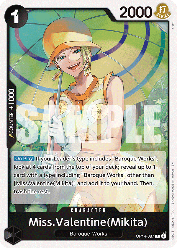 Miss.Valentine(Mikita) (Dash Pack) (OP14-087)