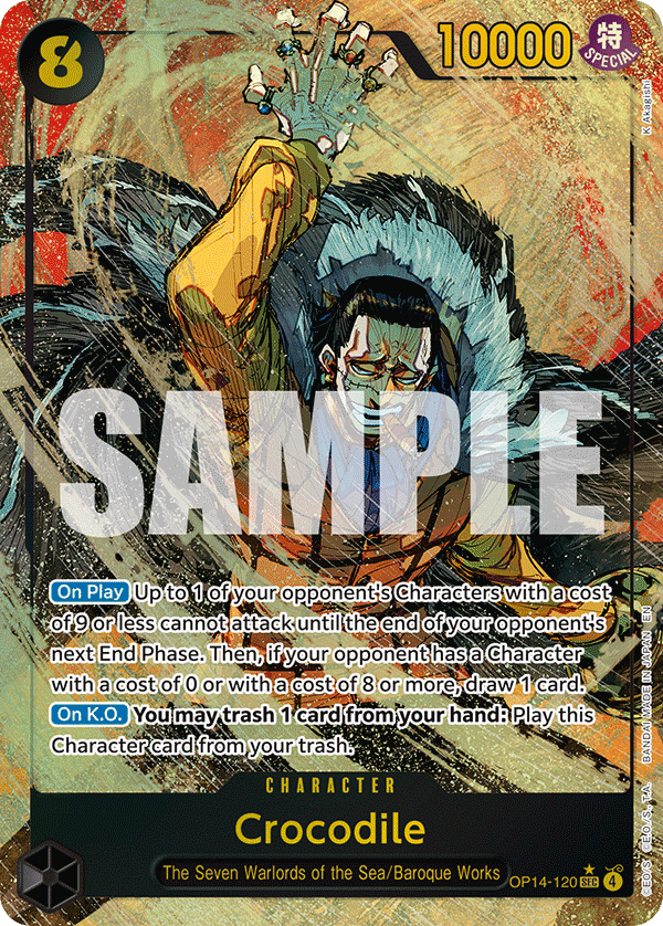 Crocodile (OP14-120) (Alternate Art)
