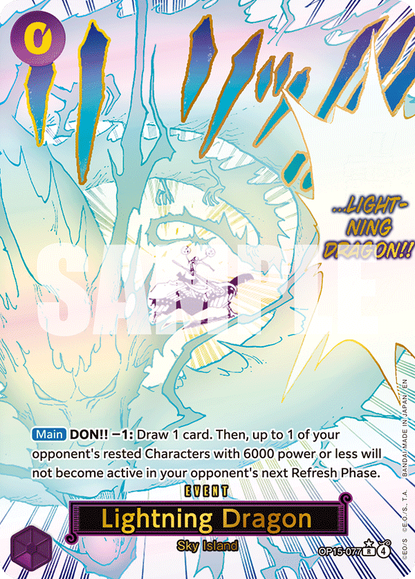 Lightning Dragon (OP15-077) (Alternate Art)