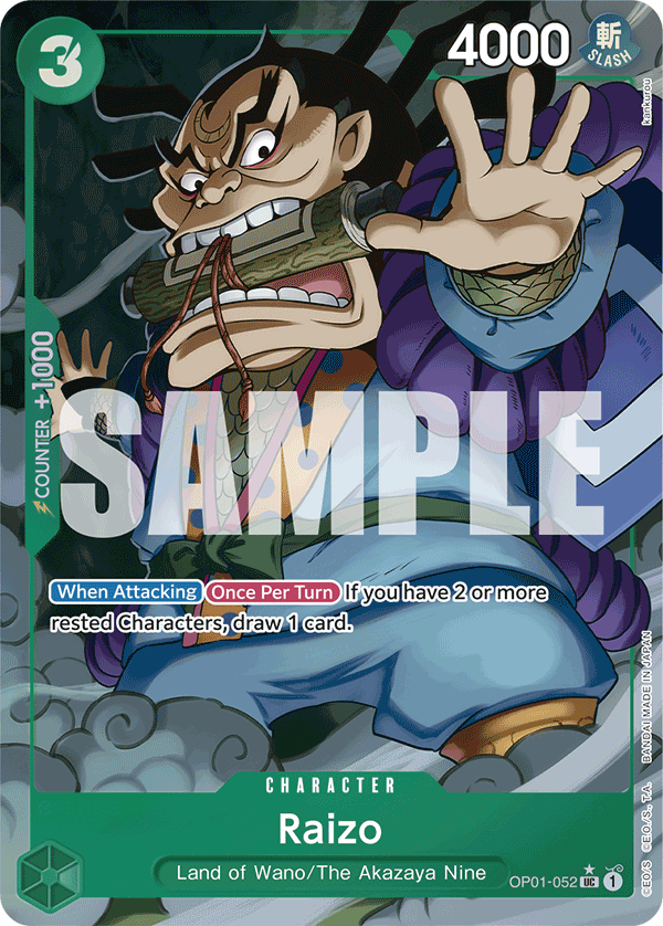 Raizo (Full Art) (OP01-052) (Parallel / Alternate Art)
