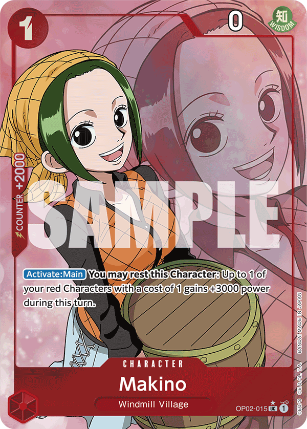 Makino (Full Art) (OP02-015) (Parallel / Alternate Art)