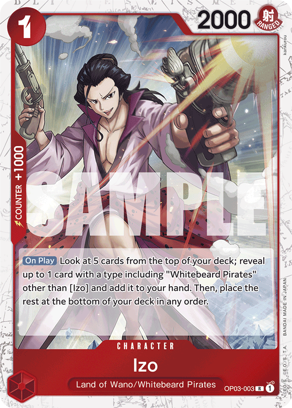 Izo (Jolly Roger Foil) (OP03-003) (Parallel / Alternate Art)