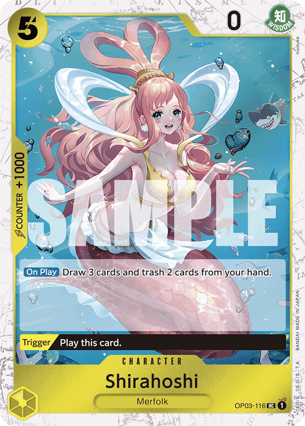 Shirahoshi (Jolly Roger Foil) (OP03-116) (Parallel / Alternate Art)