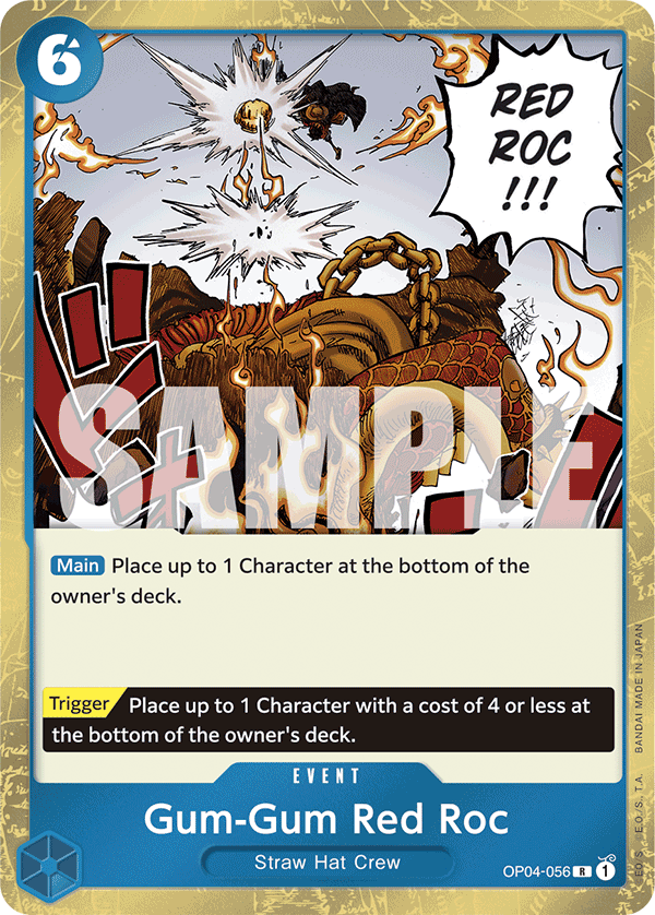 Gum-Gum Red Roc (Jolly Roger Foil) (OP04-056) (Parallel / Alternate Art)