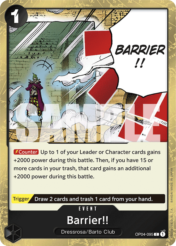 Barrier!! (Jolly Roger Foil) (OP04-095) (Parallel / Alternate Art)