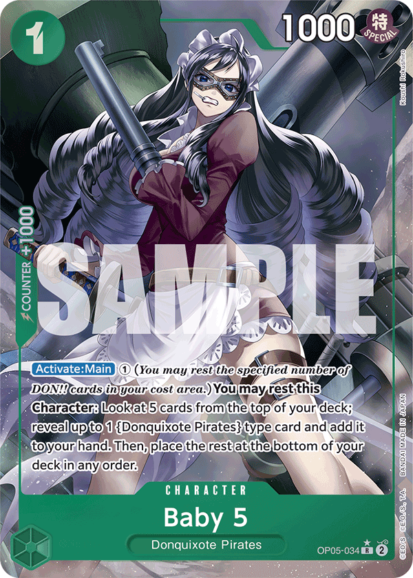 Baby 5 (Full Art) (OP05-034) (Parallel / Alternate Art)