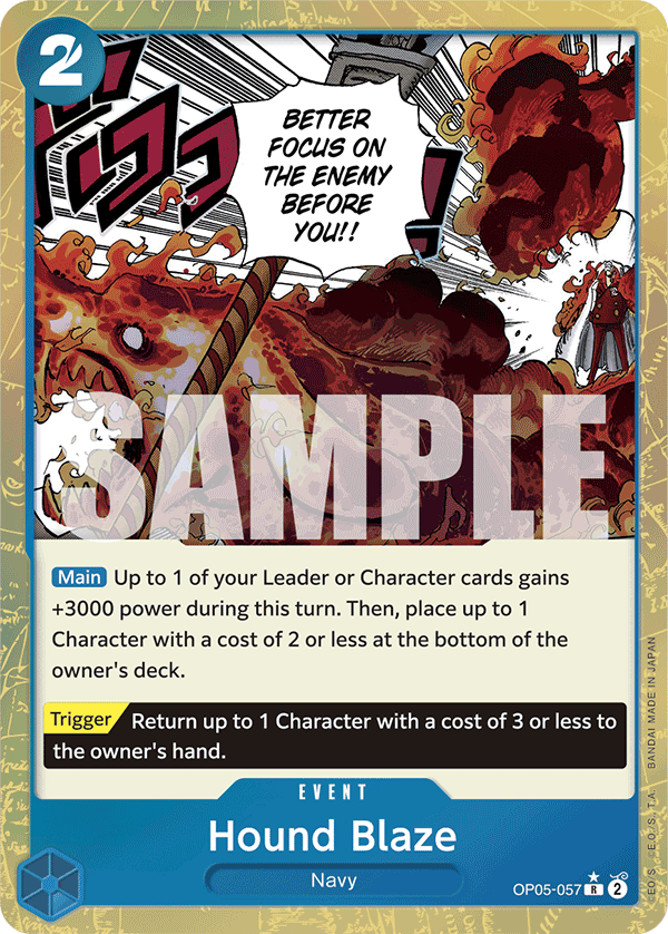 Hound Blaze (Textured Foil) (OP05-057) (Parallel / Alternate Art)