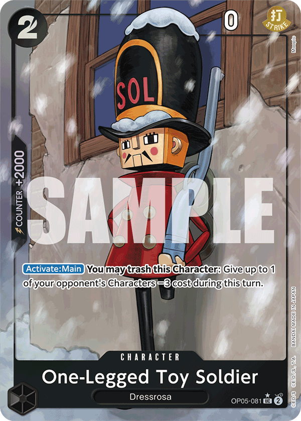 One-Legged Toy Soldier (Full Art) (OP05-081) (Parallel / Alternate Art)