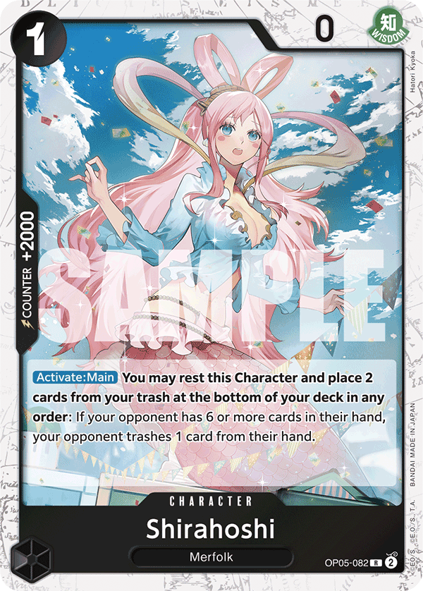 Shirahoshi (Jolly Roger Foil) (OP05-082) (Parallel / Alternate Art)