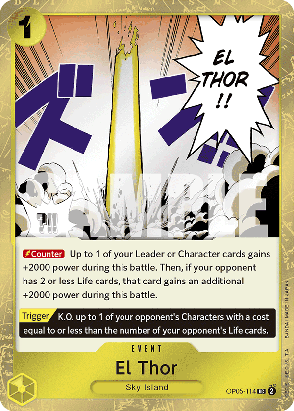 El Thor (Jolly Roger Foil) (OP05-114) (Parallel / Alternate Art)