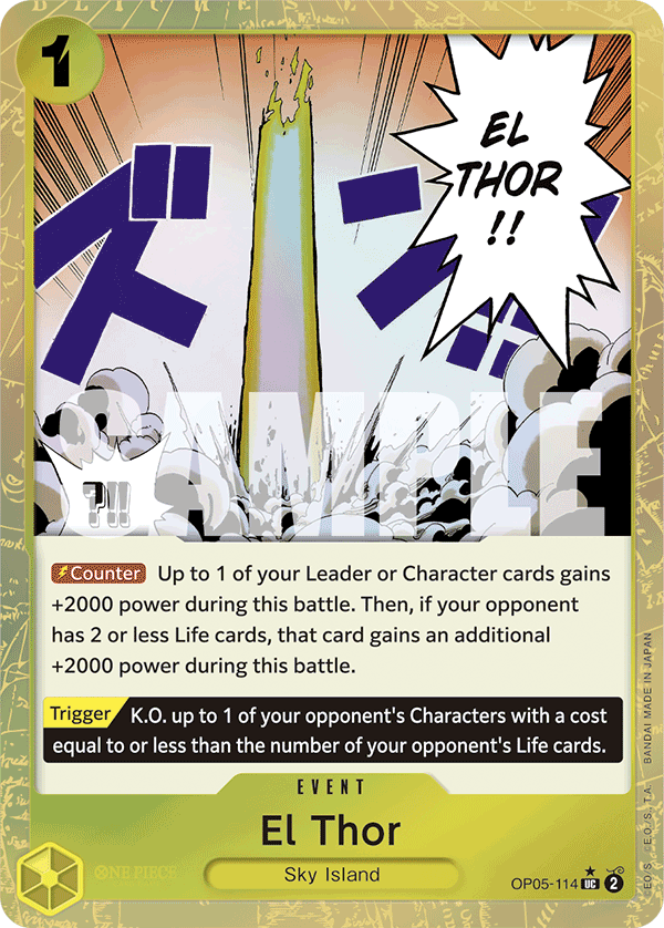 El Thor (Textured Foil) (OP05-114) (Parallel / Alternate Art)