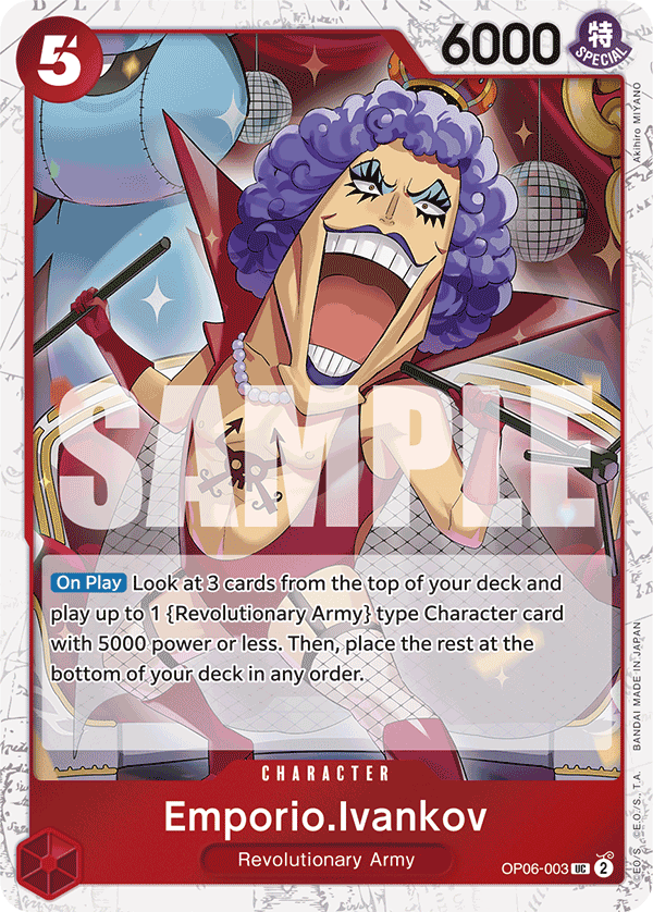 Emporio.Ivankov (Jolly Roger Foil) (OP06-003) (Parallel / Alternate Art)