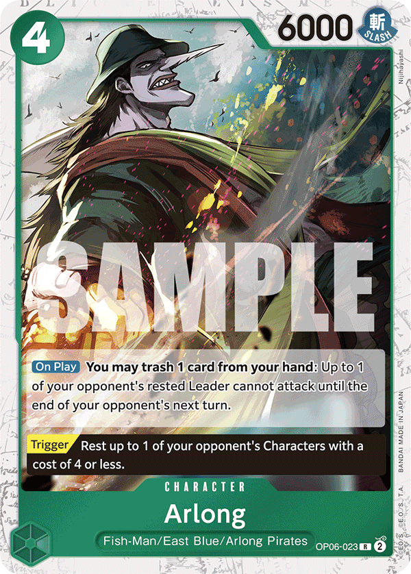 Arlong (Jolly Roger Foil) (OP06-023) (Parallel / Alternate Art)