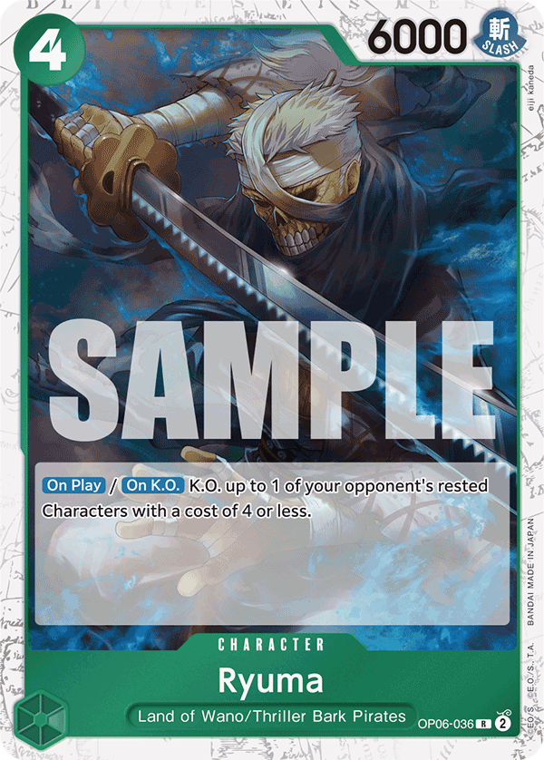 Ryuma (Jolly Roger Foil) (OP06-036) (Parallel / Alternate Art)