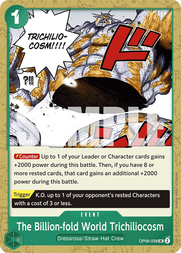 The Billion-fold World Trichiliocosm (OP06-038) (Manga)