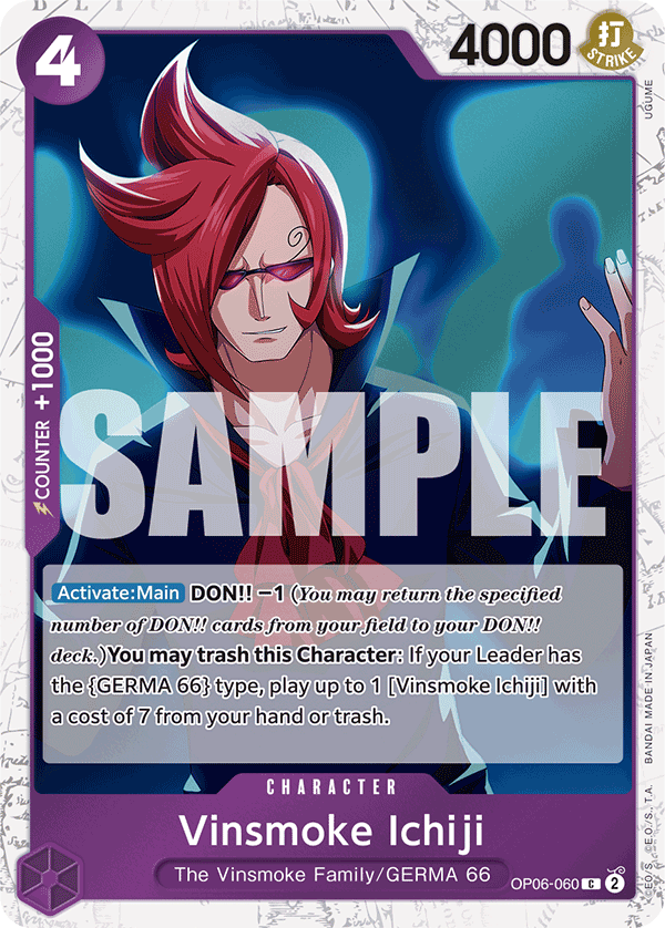 Vinsmoke Ichiji (Jolly Roger Foil) (OP06-060) (Parallel / Alternate Art)