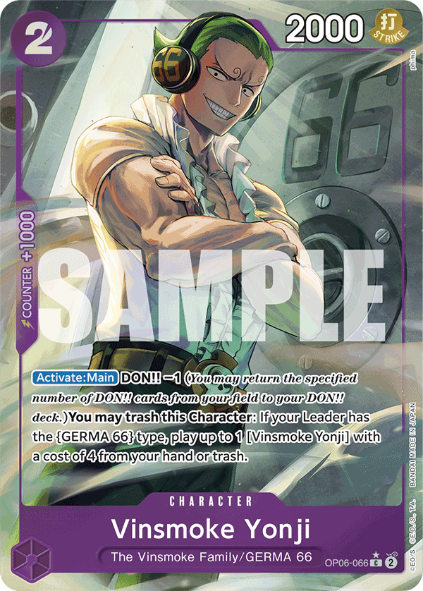 Vinsmoke Yonji (Full Art) (OP06-066) (Parallel / Alternate Art)