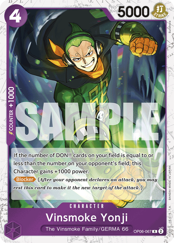 Vinsmoke Yonji (Jolly Roger Foil) (OP06-067) (Parallel / Alternate Art)