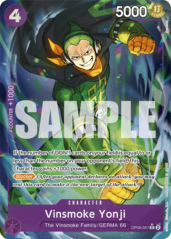 Vinsmoke Yonji (Full Art) (OP06-067) (Parallel / Alternate Art)