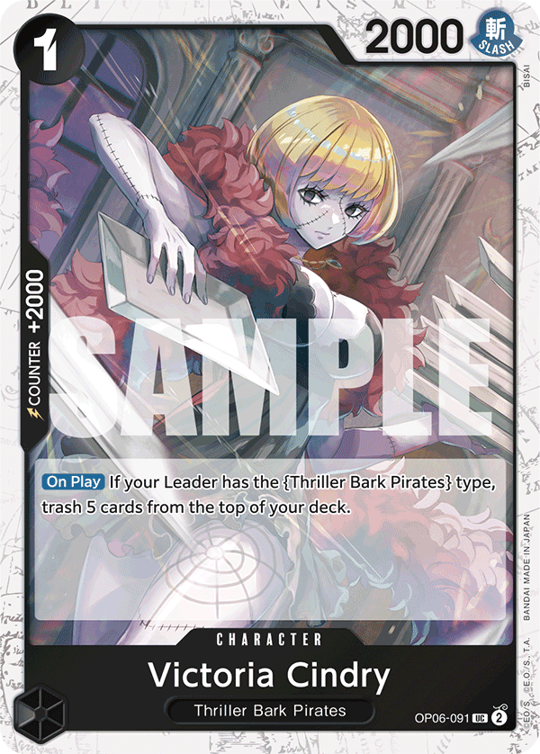Victoria Cindry (Jolly Roger Foil) (OP06-091) (Parallel / Alternate Art)