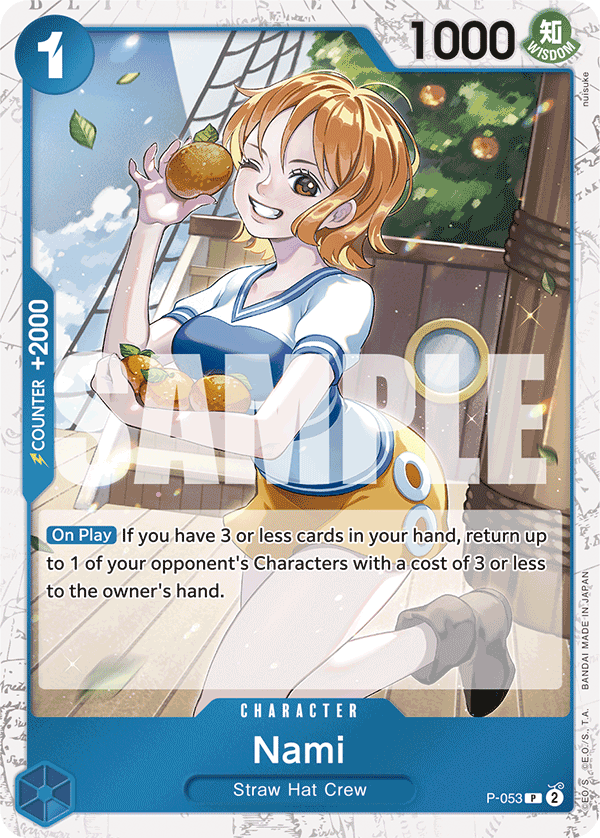 Nami (Jolly Roger Foil) (P-053) (Parallel / Alternate Art)