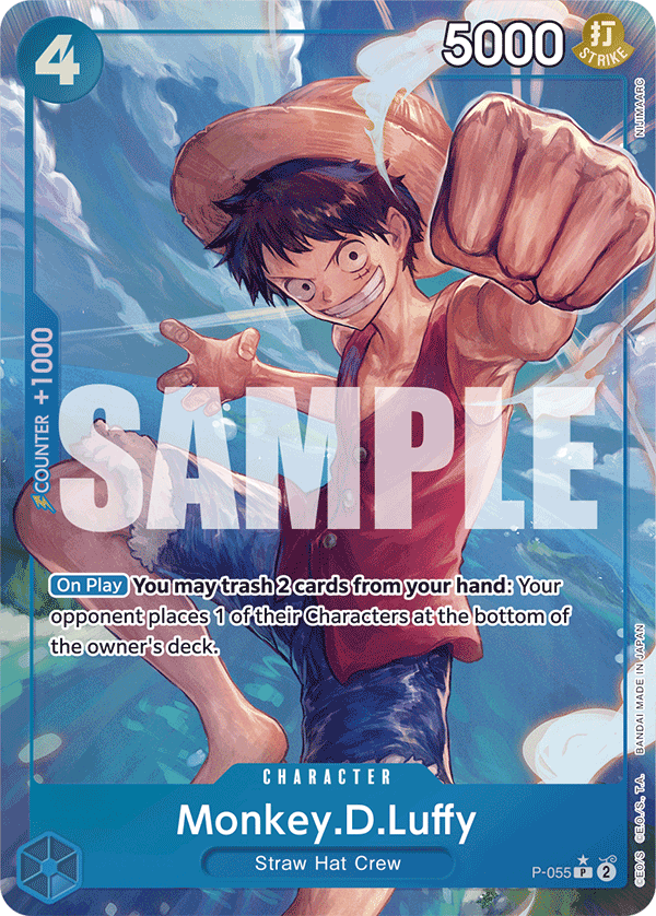 Monkey.D.Luffy (Full Art) (P-055) (Parallel / Alternate Art)